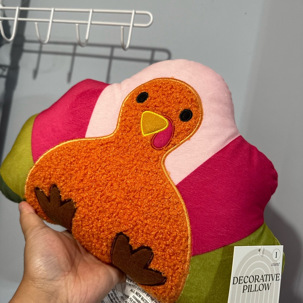 2pcs Colorful Turkey Decorative Pillow for Small Pets
